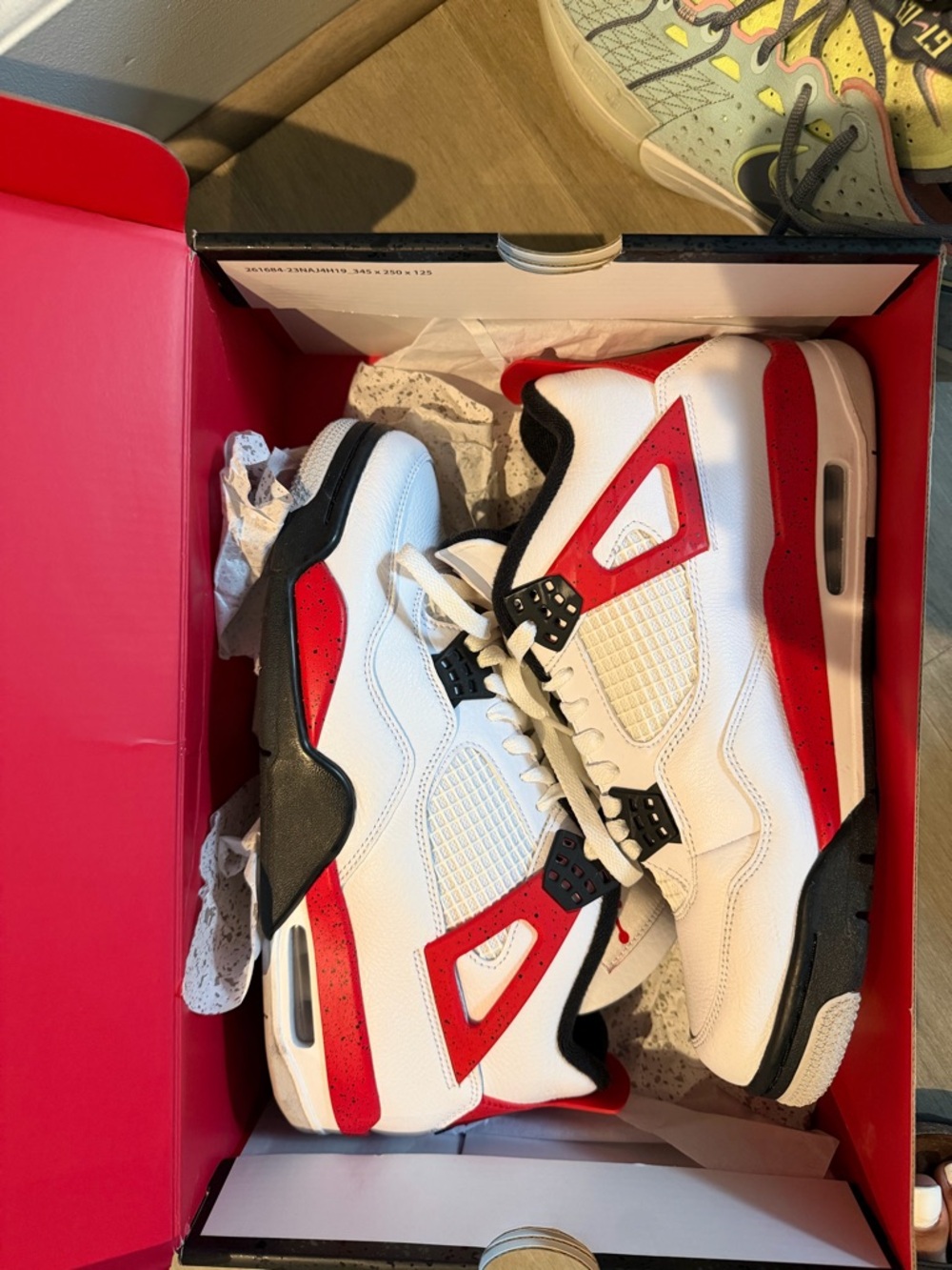 Jordan 4 retro red cement men 10